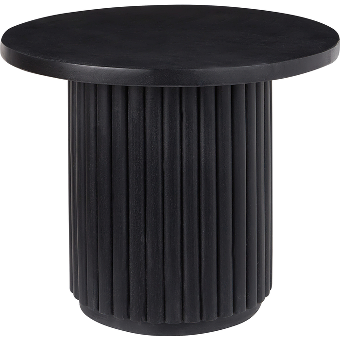 Beliani mesa de centro lemont madera de mango negro