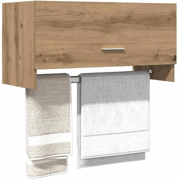 Mueble de roble artesanal 70x32,5x35 cm madera de ingeniería