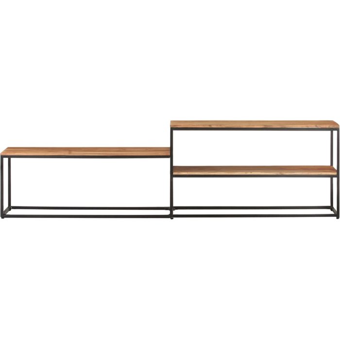 Mueble tv 180x30x50 cm madera maciza de acacia
