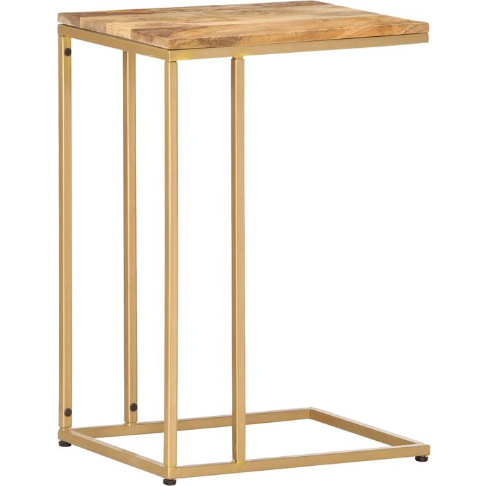 Mesa auxiliar de madera maciza de mango 35x45x65 cm