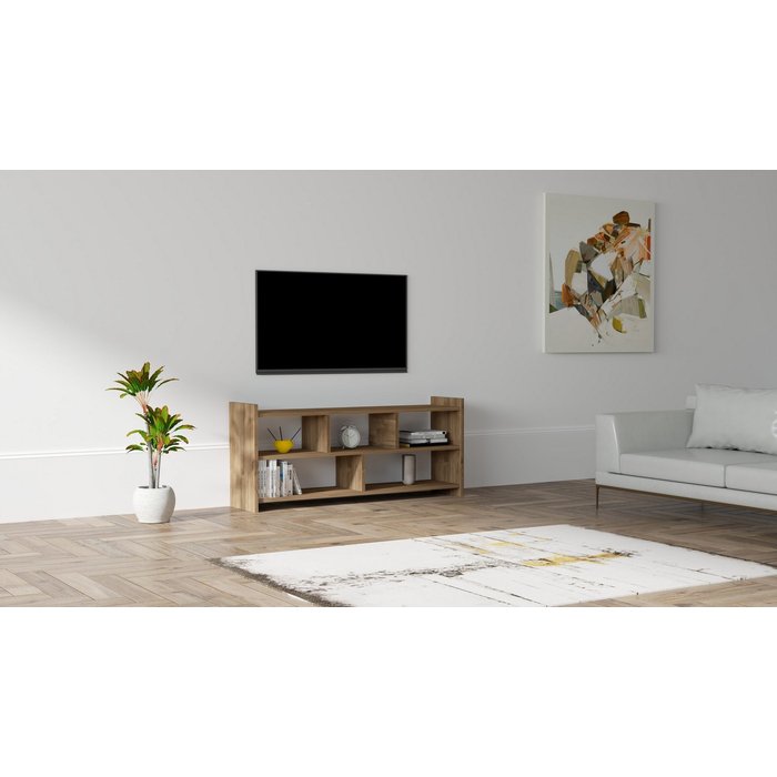 Mueble tv pera-nogal