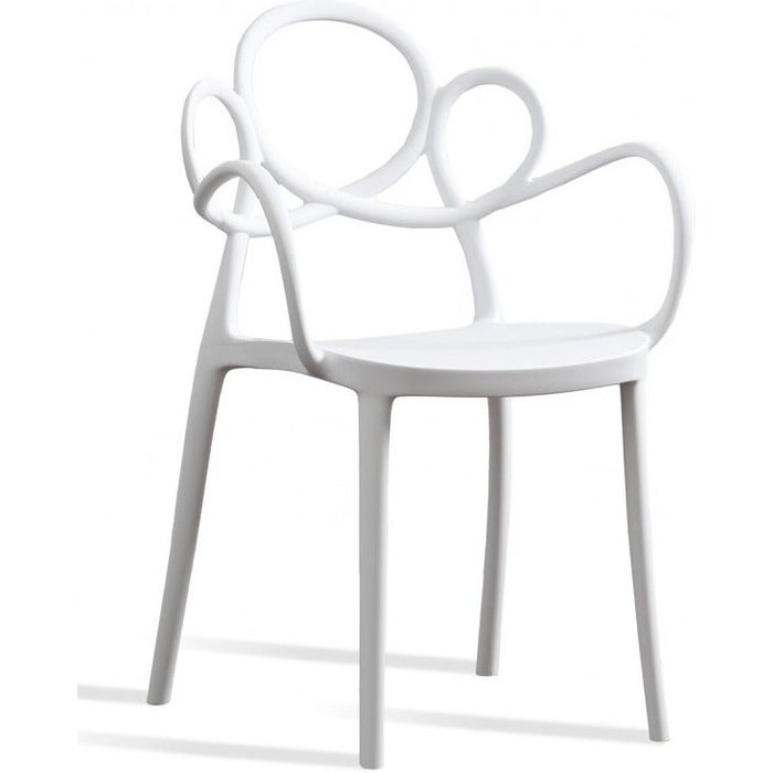 Silla maliano de polipropileno – interior y exterior-blanco