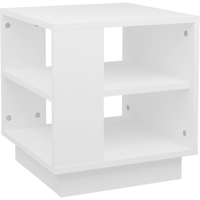 Mesa de centro madera contrachapada blanco 40x40x43 cm - comfortxl