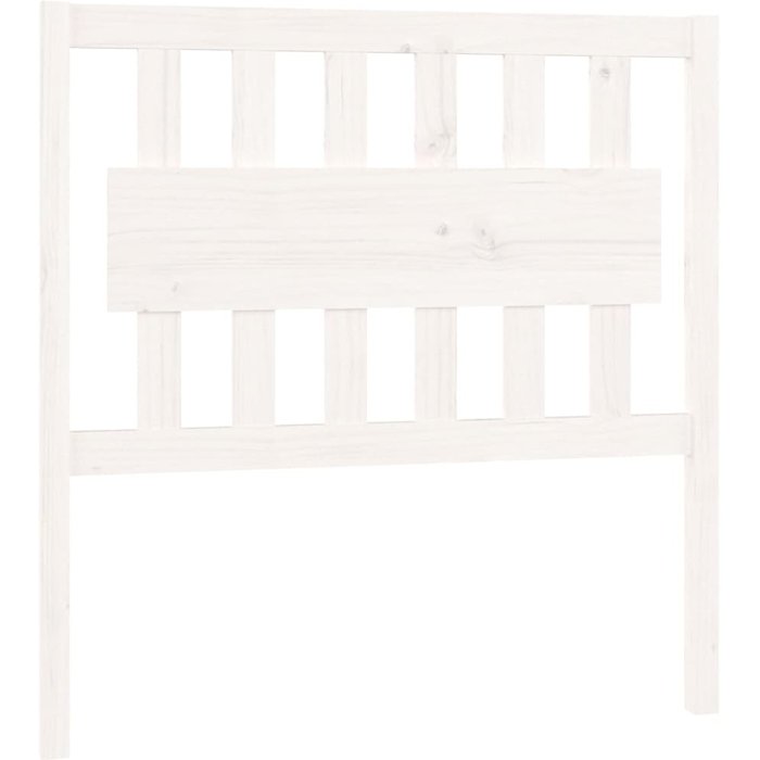 Cabecero de cama madera maciza de pino blanco 95,5x4x100 cm - comfortxl