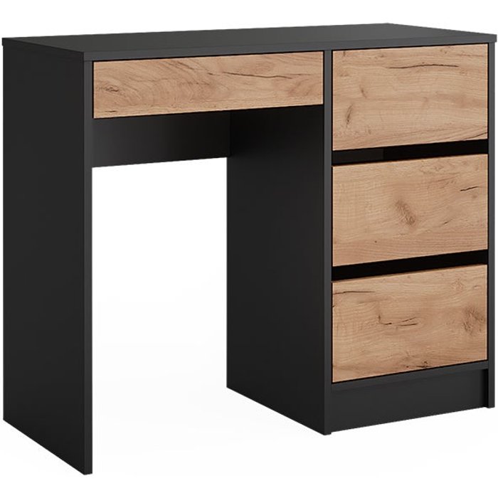 Vicco tocador sherry, antracita/roble dorado, 90 x 75 cm sin espejo