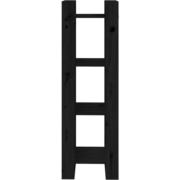 Estantería/divisor de espacios madera pino negro 41x35x125 cm – comfortxl