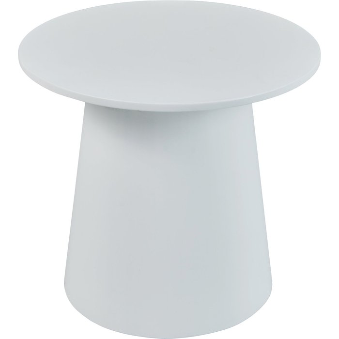 Mesa de centro consola redonda lateral 40 x 44 cm blanca 03_0010823