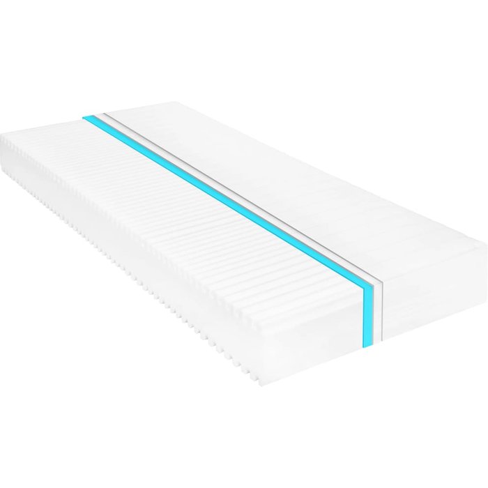 Colchón 7 zonas espuma de pu 16 cm h2 h3 90x200 cm vidaxl
