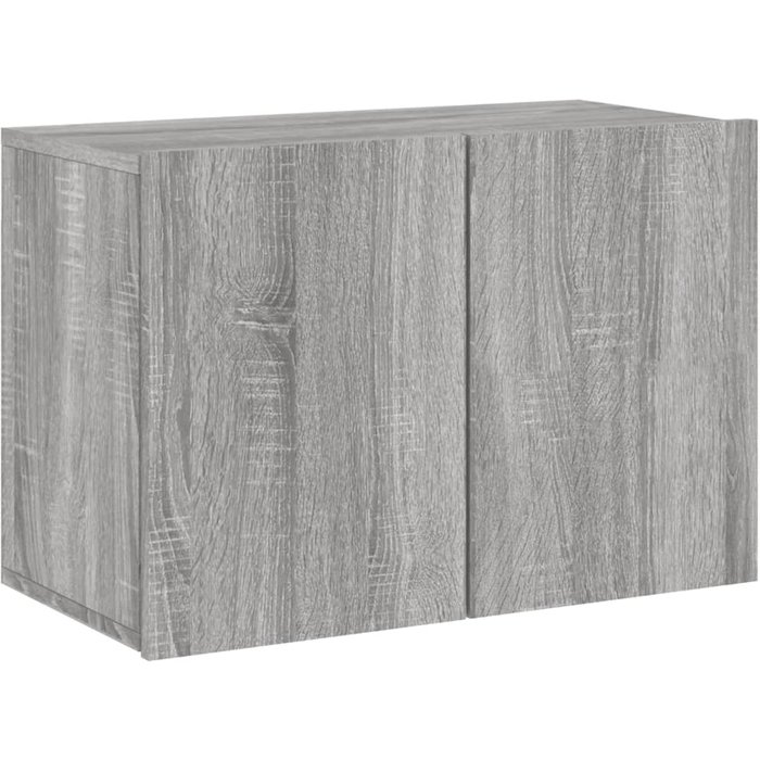 Mueble de tv de pared sonoma gris 60x30x41 cm - comfortxl