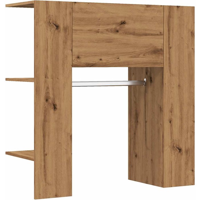 Mueble recibidor madera ingeniería roble artesanal 97,5x37x99cm - comfortxl