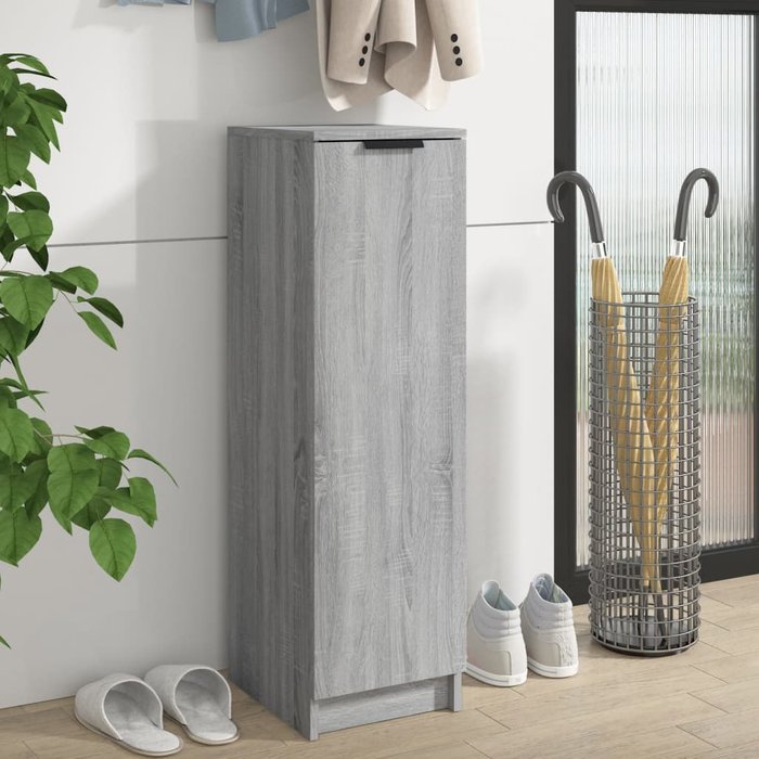 Maison exclusive - zapatero de madera contrachapada gris sonoma 30x35x100 cm