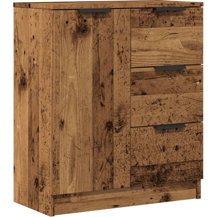 Aparador de madera de ingeniería envejecida 60x30x70 cm - comfortxl