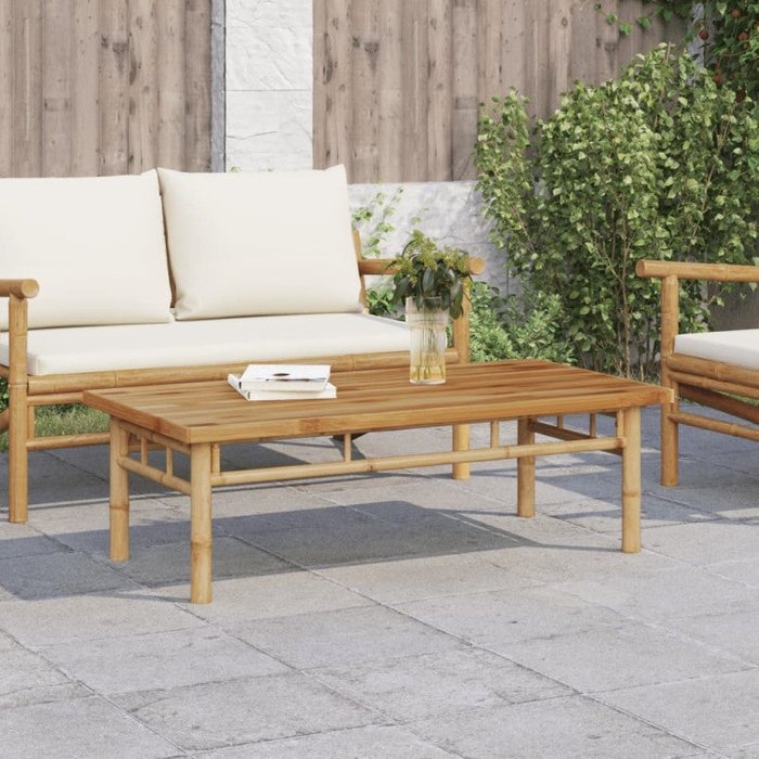 Mesa de centro de bambú 110x55x35 cm vidaxl