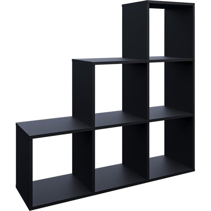 Vicco estantería escalonada , negro, 107.2 x 107.8 cm