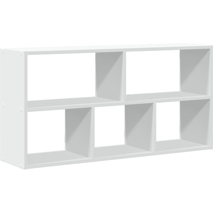 Estantería de pared de madera compuesta blanca 100x25x50 cm - comfortxl