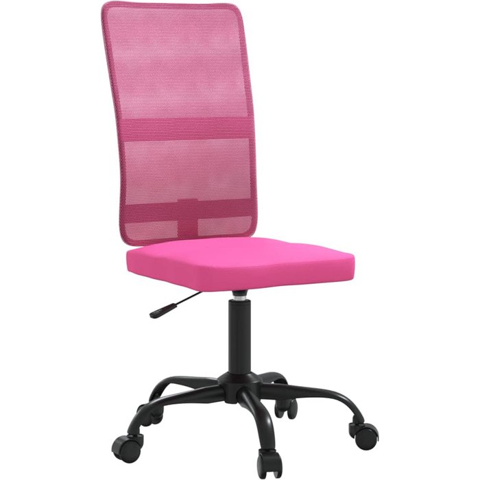 Silla de oficina regulable en altura tela de malla rosa - comfortxl