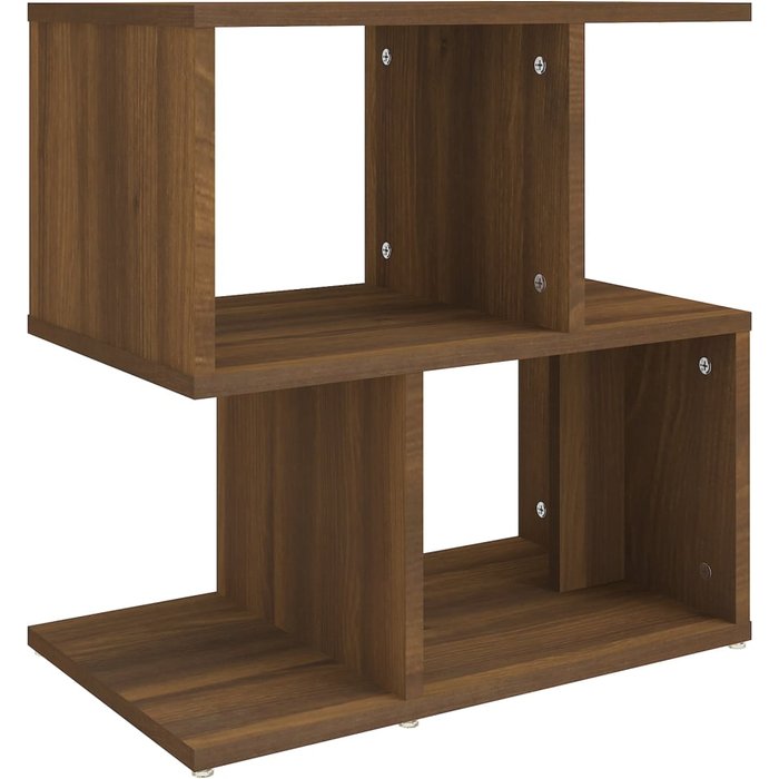 Mesita de noche madera contrachapada marrón roble 50x30x51,5cm - comfortxl