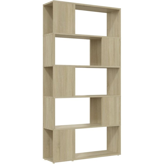 Librería separador contrachapada roble sonoma 80x24x155 cm – comfortxl