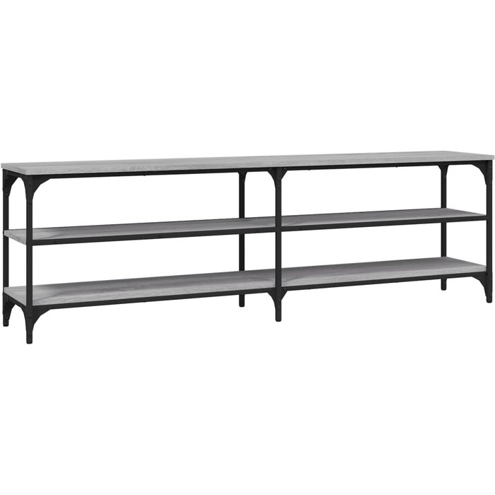 Mueble tv sonoma gris 160x30x50 cm de madera contrachapada