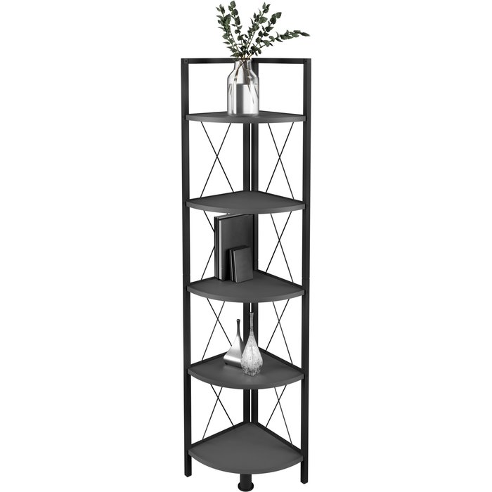 Vcm estantería insasi antracita h. 160 x b. 34 x t. 34 cm