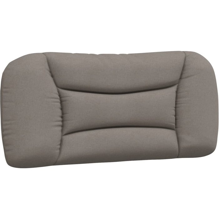 Cabecero de cama acolchado tela gris taupé 80 cm - comfortxl