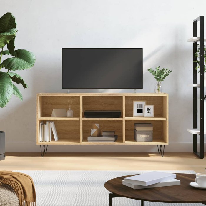 Maison exclusive - mueble de tv madera de ingeniería roble sonoma 103,5x30x50 cm