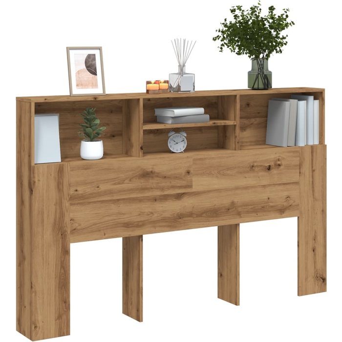 Cabecero de roble artesanal 160x19x103,5 cm