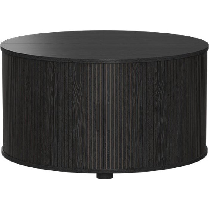 Vicco mesa de centro selva, negro, 80 x 80 cm con puerta corredera