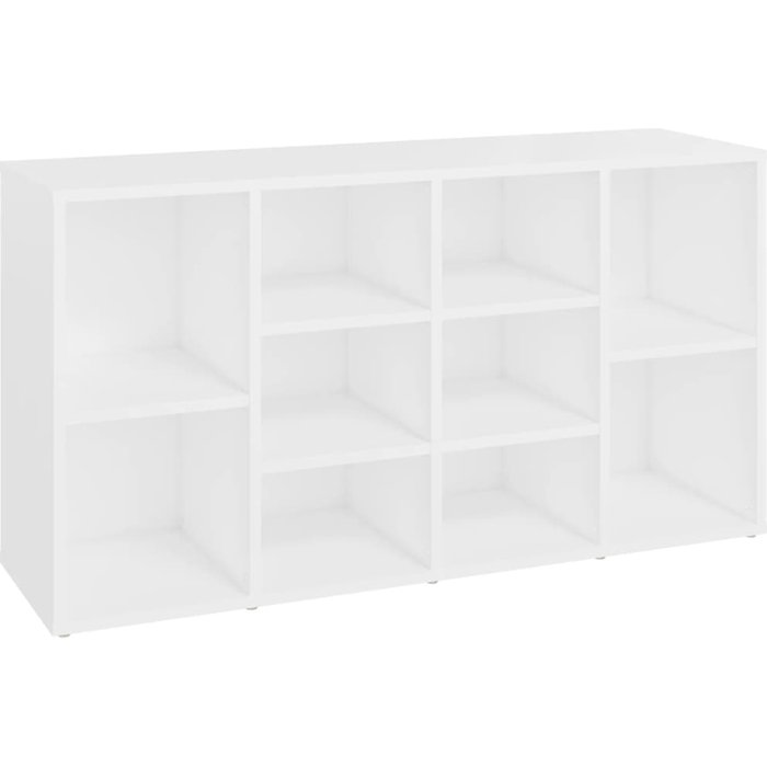 Banco zapatero de contrachapado blanco 103x30x54,5 cm - comfortxl