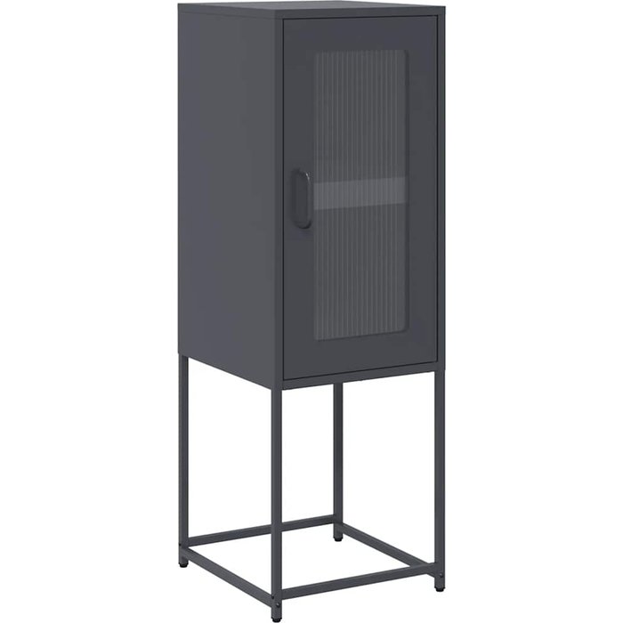Aparador de acero laminado en frío gris antracita 36x39x107 cm - comfortxl