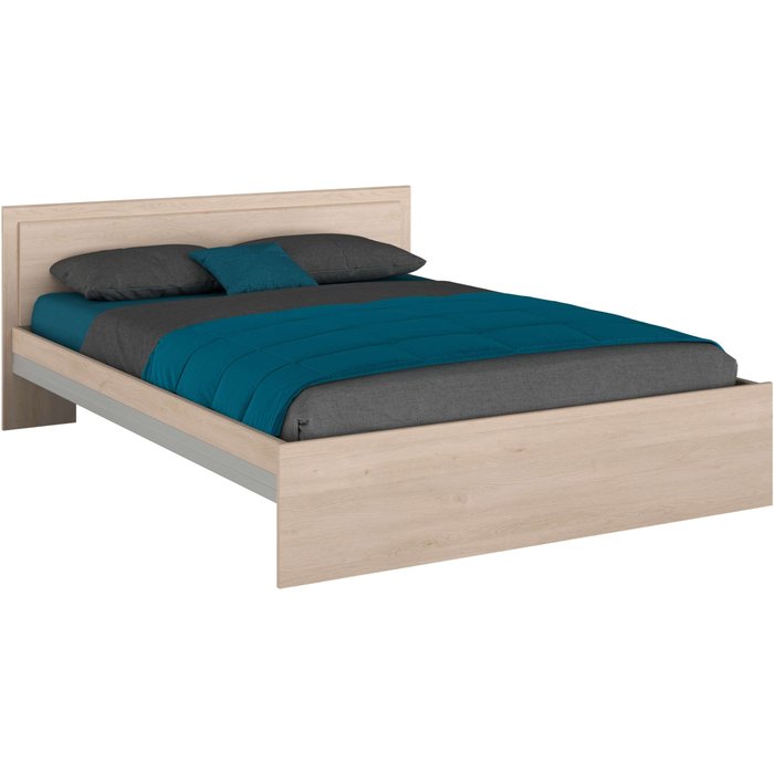 Cama de matrimonio modelo baltic en roble brooklyn 135-140x190 cm