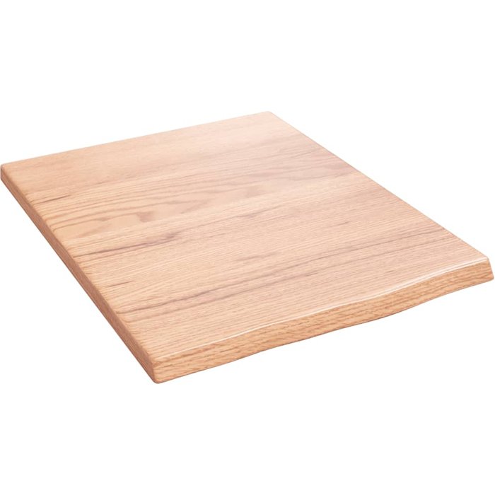 Estante de pared de madera de roble tratado marrón claro 40x50x2cm - comfortxl