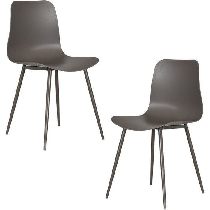 Regalos miguel - packs sillas comedor - pack 2 sillas bimi - gris