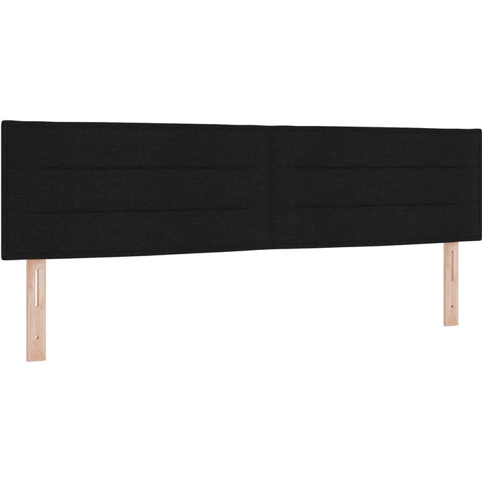 Cabezal de diseño lines negro 180 cm tela cfw8678869