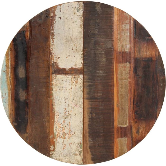 Tablero redondo de 70 cm, 15-16 mm, madera reciclada.