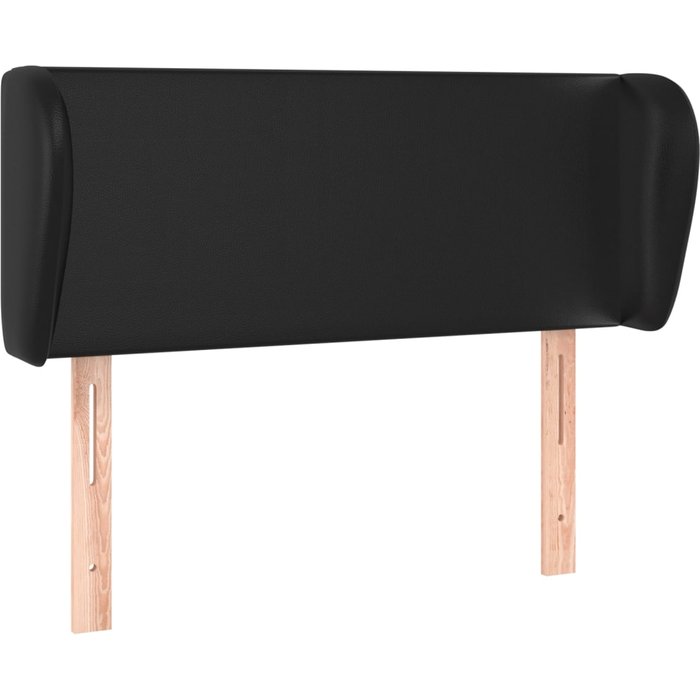 Cabecero cama - mueble cabecero de cuero sintético negro 83x23x78/88 cm