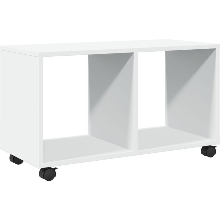 Armario con ruedas madera ingeniería blanco 72x33x42,5 cm - comfortxl