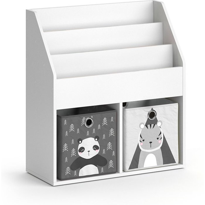 Vicco estantería infantil luigi, blanco, 72 x 79 cm con 2 cajas plegables opt.5