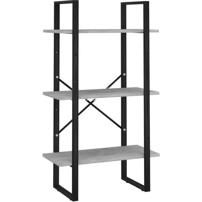 Estante de almacenaje contrachapada gris hormigón 60x30x105 cm – comfortxl