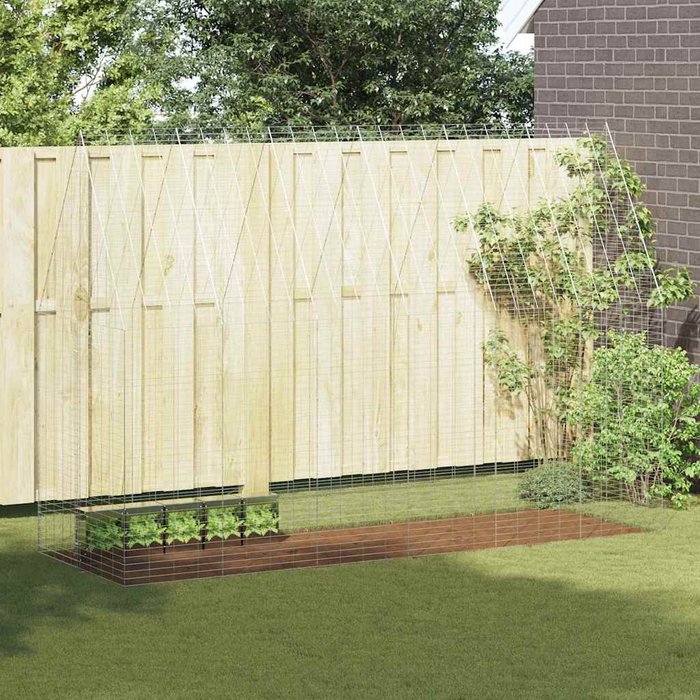 Jaula para conejos plateado 300 x 100 x 210 cm vidaxl