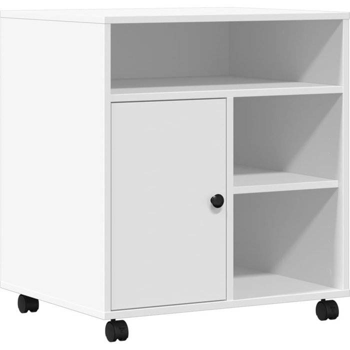Soporte para impresora con ruedas blanco 60x50x67 cm - comfortxl