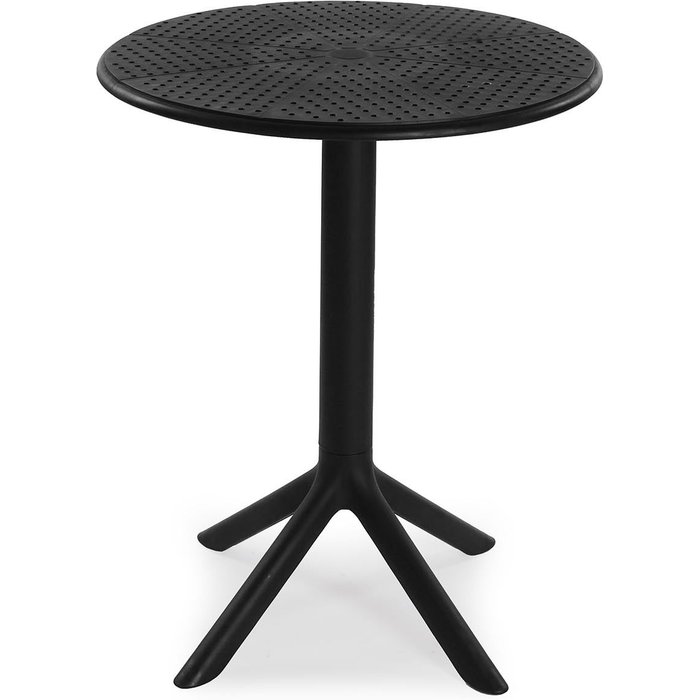 Versa mesa auxiliar cocktail de estilo moderno, medidas 75 cm, color blanco