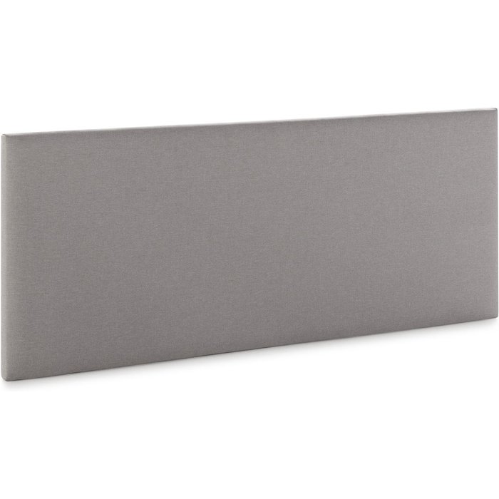 Cabecero aura tapizado en tela gris claro 150x60 cm