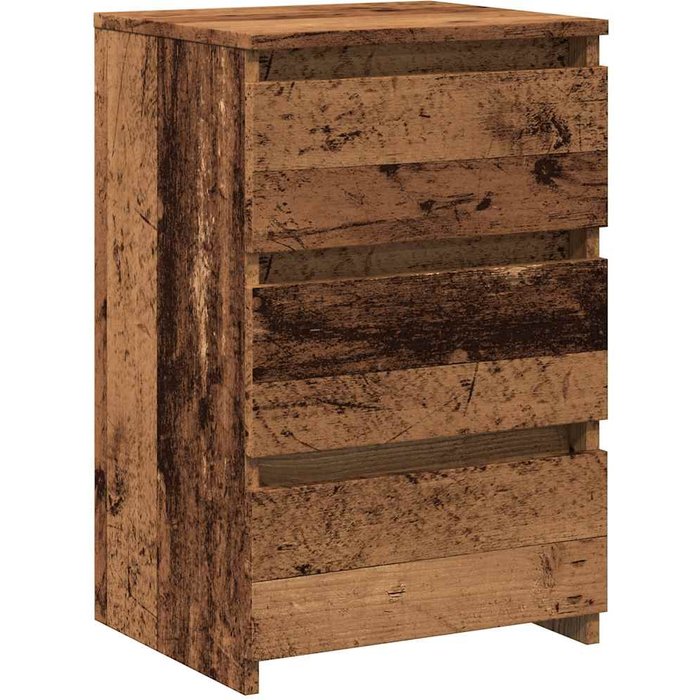 Mesita de noche madera de ingeniería envejecida 40x35x62,5 cm - comfortxl