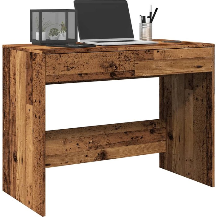 Escritorio de madera antiguo 101x50x76,5 cm madera contrachapada