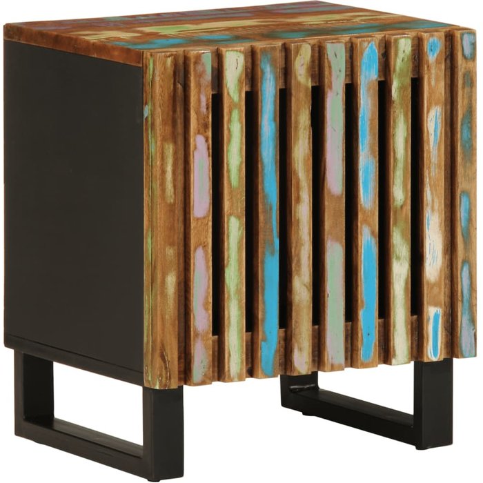 Vidaxl mesita de noche de madera maciza reciclada 40x34x46 cm