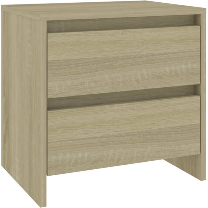 Mesita de noche roble sonoma 45x34,5x44,5 cm aglomerado