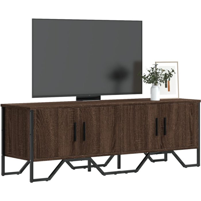 Maison exclusive - mueble de tv madera de ingeniería marrón roble 122x34x41 cm