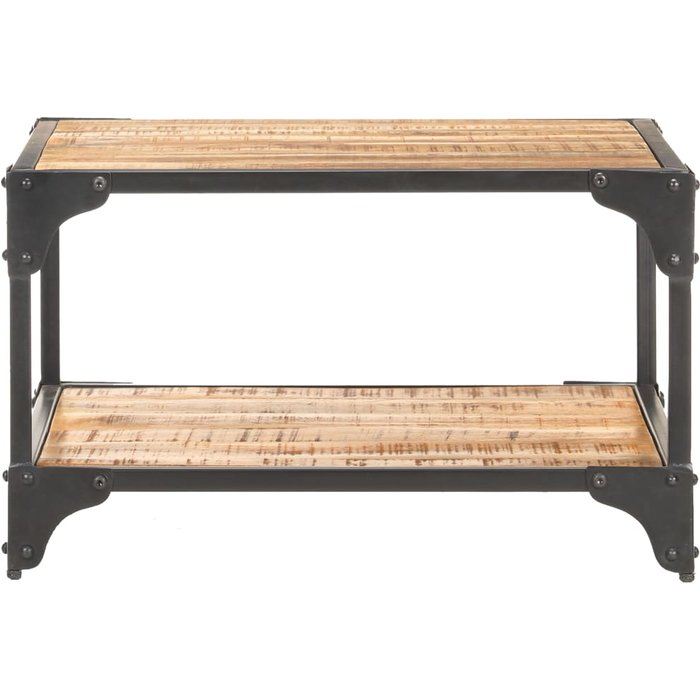 Mesa de centro de madera maciza de mango 60x60x35 cm - comfortxl