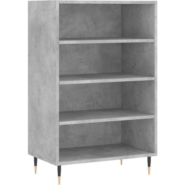 Aparador alto madera de ingeniería gris hormigón 57x35x90 cm - comfortxl